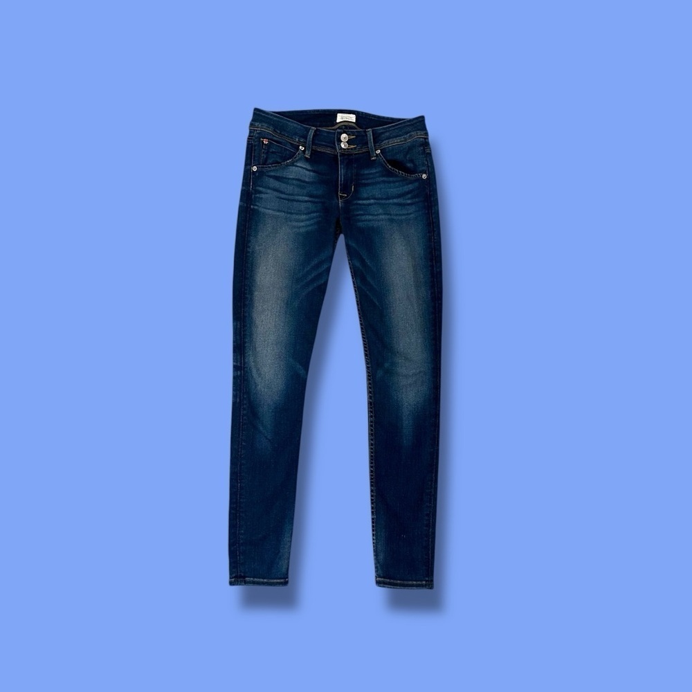 Hudson Jeans ‘Collin Skinny’ Jeans in Dark Blue Wash Shade #A Size 28